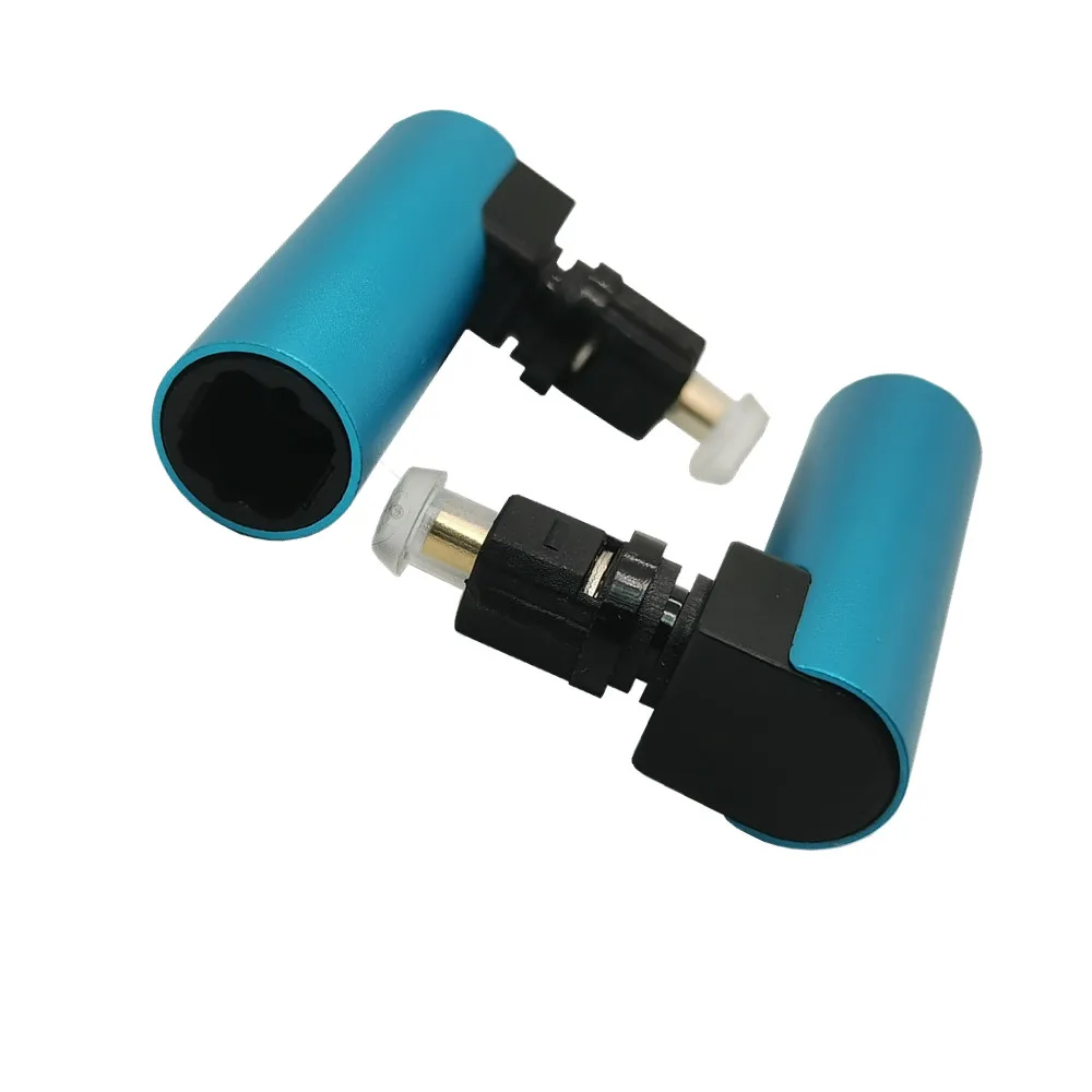 Прямоугольный Цифровой оптический аудиокабель SPDIF Toslink 90 градусов адаптер