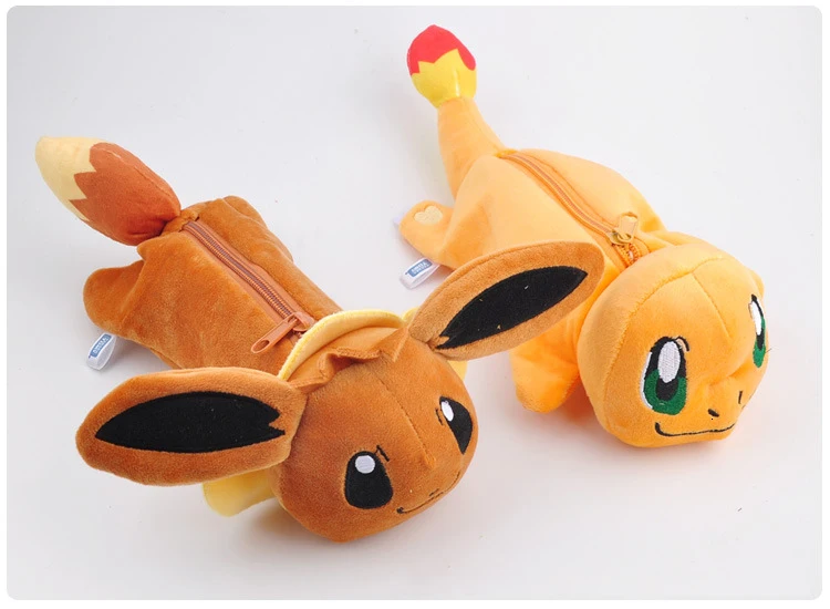 Мультяшный плюшевый чехол с рисунком Пикачу, чехол Bts Pokemon go, чехол для карандашей, бутик, школьные принадлежности, estojo de lapis plumier, канцелярские принадлежности