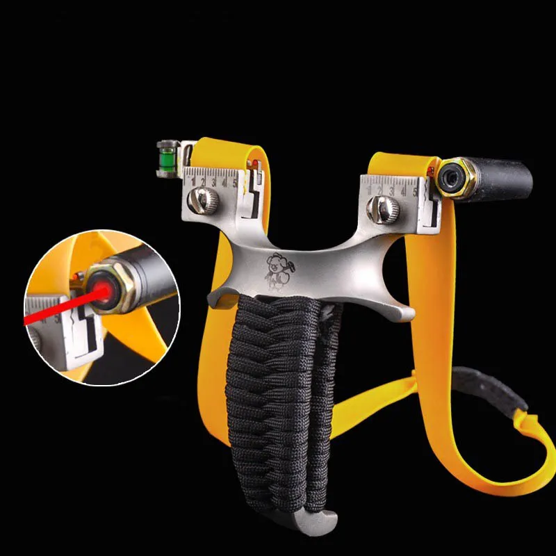 Рогатка из нержавеющей стали для взрослых красная лазерная охоты на открытом