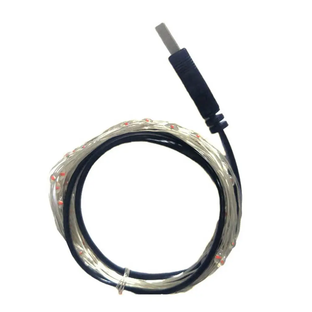 

Гирлянда светодиодная медная с питанием от USB, 10/100 светодиодов