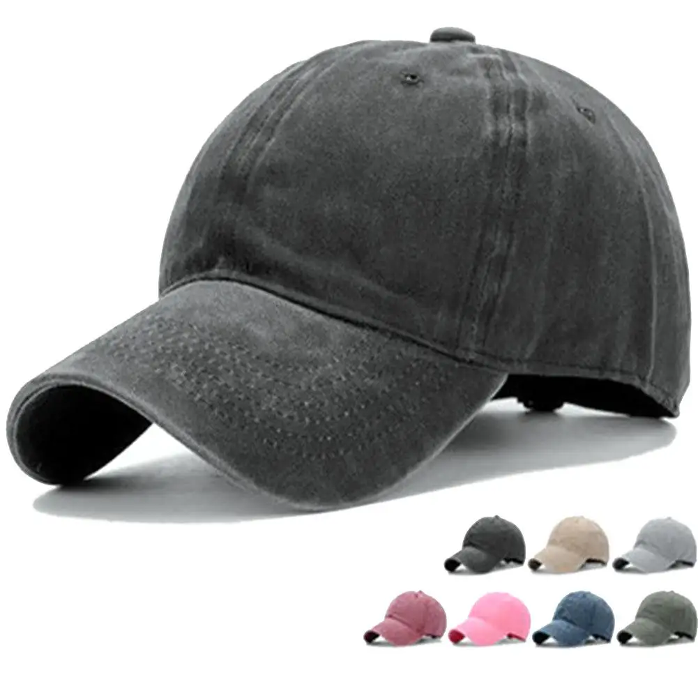 Однотонная пустая Мужская кепка бейсболка женская джинсовая тканевая Кепка