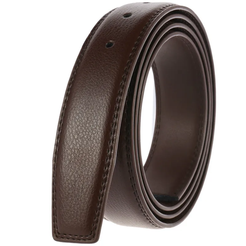 Men's Belt 100% Pure Cowhide Buckle Belts No Men High Quality Male Genuine Leather with Holes 3.5cm | Аксессуары для одежды