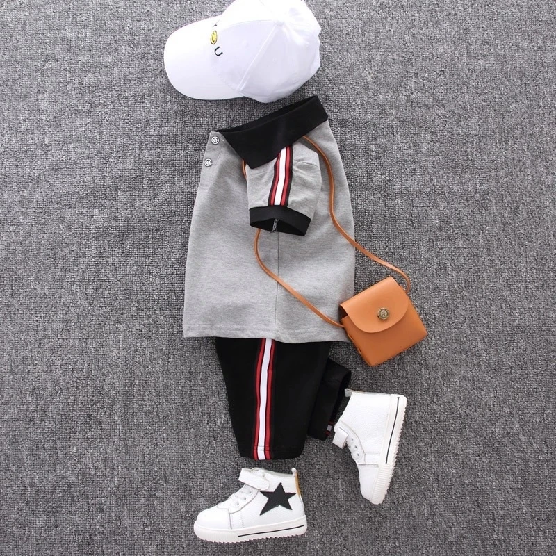 Комплекты летней одежды для мальчиков детская повседневная спортивная одежда