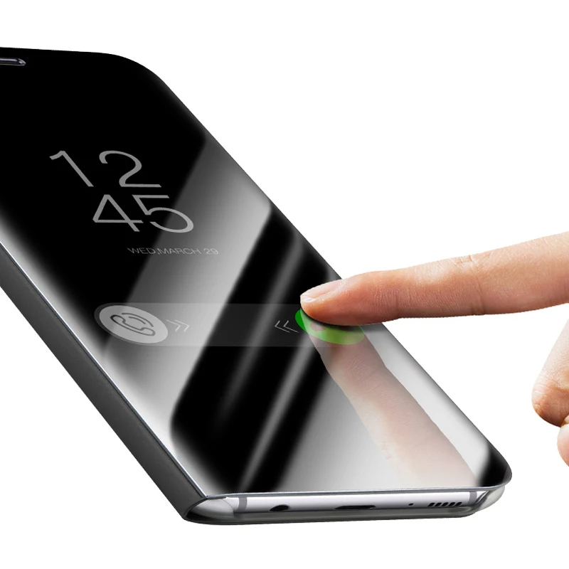 Для samsung Galaxy S8 S9 плюс S10 S10e S7 край S6 примечание 9 8 5 4 3 A6 A8 A7 A9 Star 2018 умный зеркальный