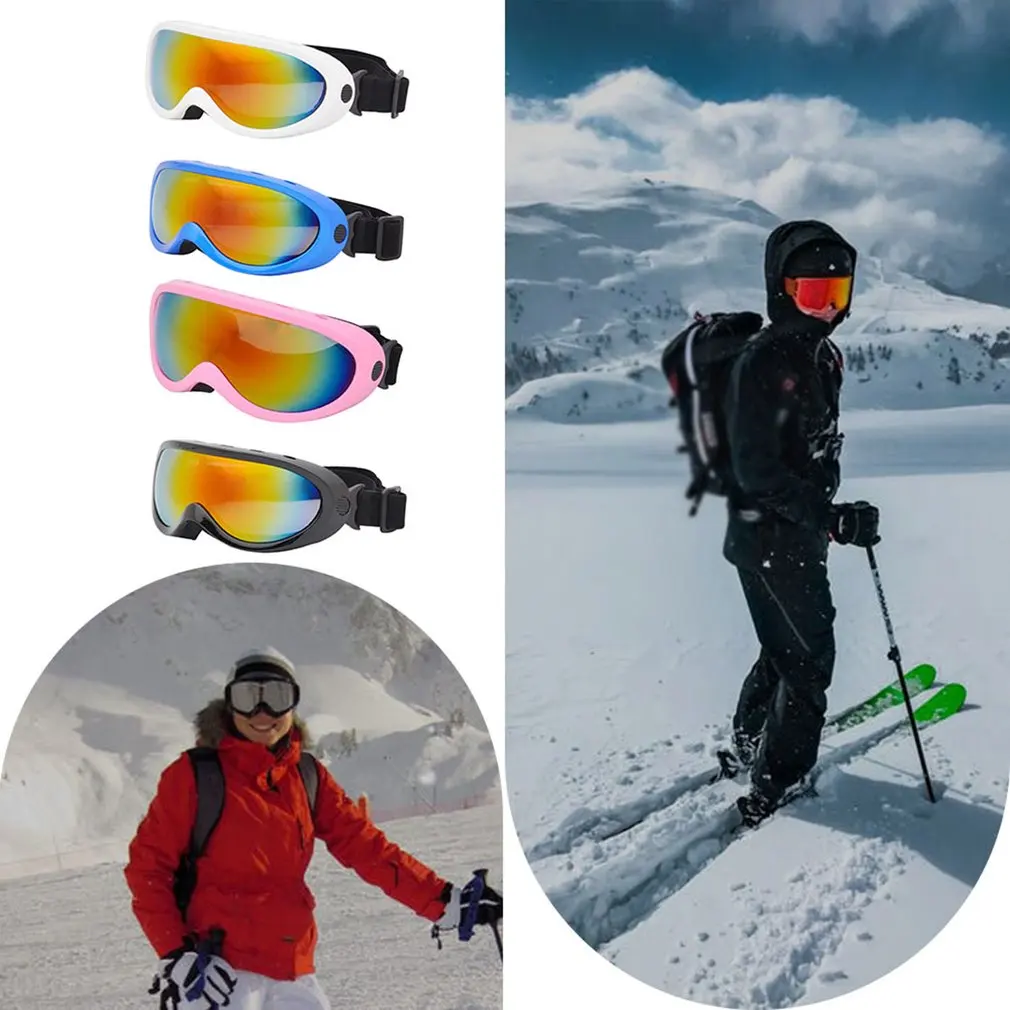 

Universal Single Layer Ski Goggles Windproof Glasses Outdoor Sports Ski Equipment Supplies Ski Goggles