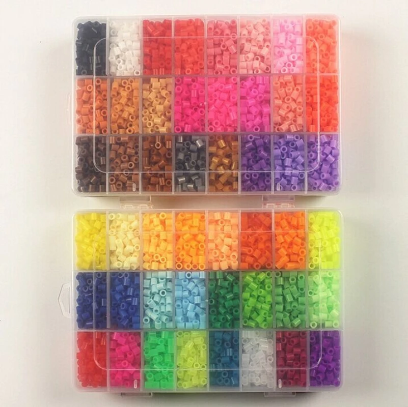 

Fuse Beads Box Jigsaw Puzzle Set 11000Pcs Hama Beads Toys Set Fuse Beads (Template,Iron Papers,Tweezers Accessories ) toy