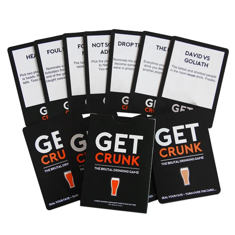 

Paper Card Game Drinking Custom Cards Printing For Adults