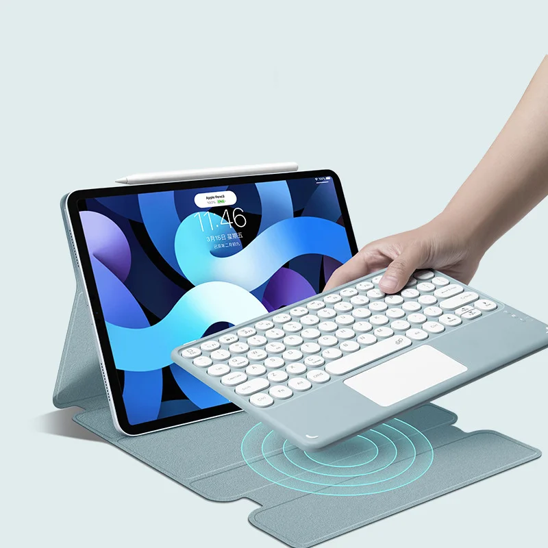 

for iPad Air 4 10.9 Magnetic Keyboard Case Smart Wireless Mouse and Keyboard for iPad Pro 11 2018 2020 2021 Funda Case