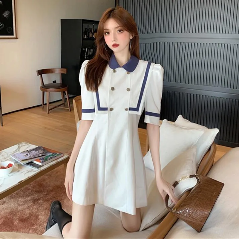 

Женское платье с коротким рукавом, Короткое облегающее платье во французском стиле, подчеркивающее возраст, для лета, 2021