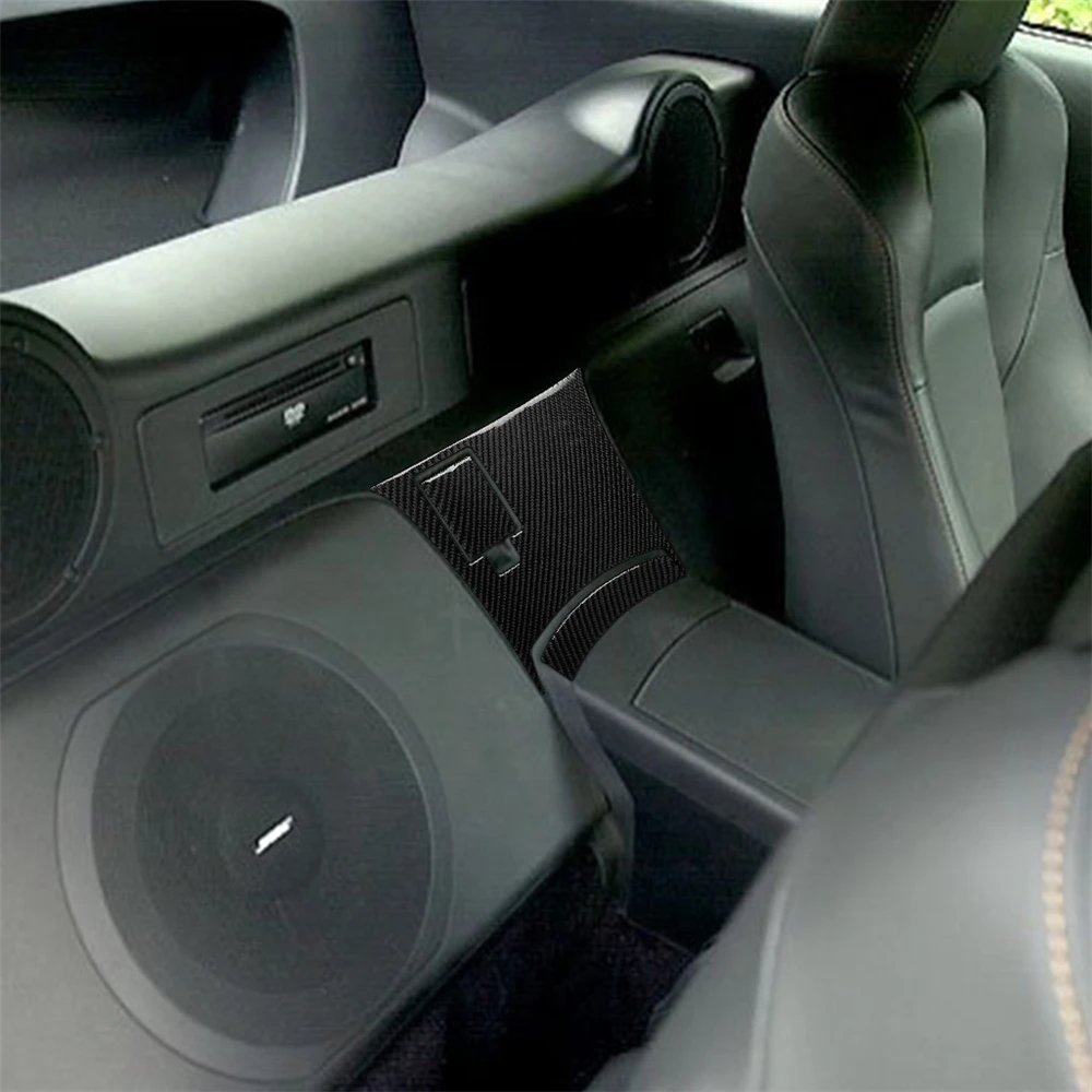 

Накладка на заднюю центральную консоль из углеродного волокна для Nissan 350z 2006-2009, украшение интерьера, автомобильные аксессуары, наклейки для...