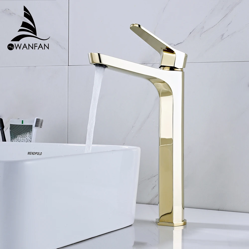 Смесители для раковины с черной и золотой отделкой смеситель кран ванной комнаты