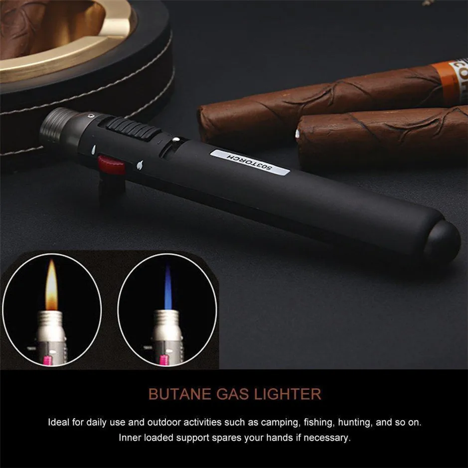 Горячая Распродажа уличный Зажигалка 1300 градусов фонарь струйный пламя Карандаш