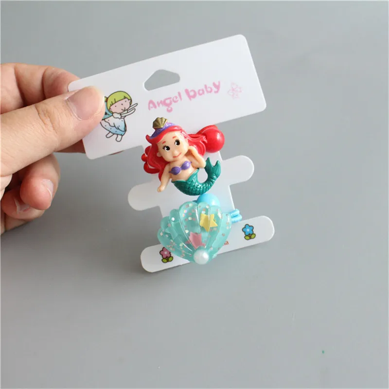 2 шт./компл. морская раковина Русалочка для девочек резинка волос с жемчужинами