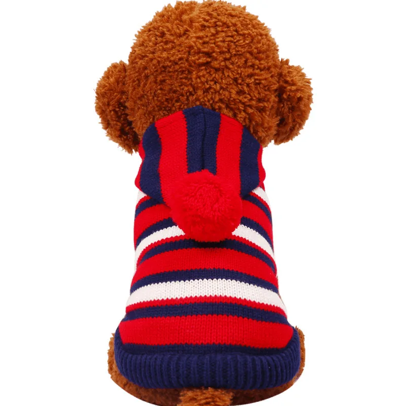 

New Autumn And Winter Small Large Dog Clothes Striped Dog Sweater Pet Dog Clothes Chihuahua