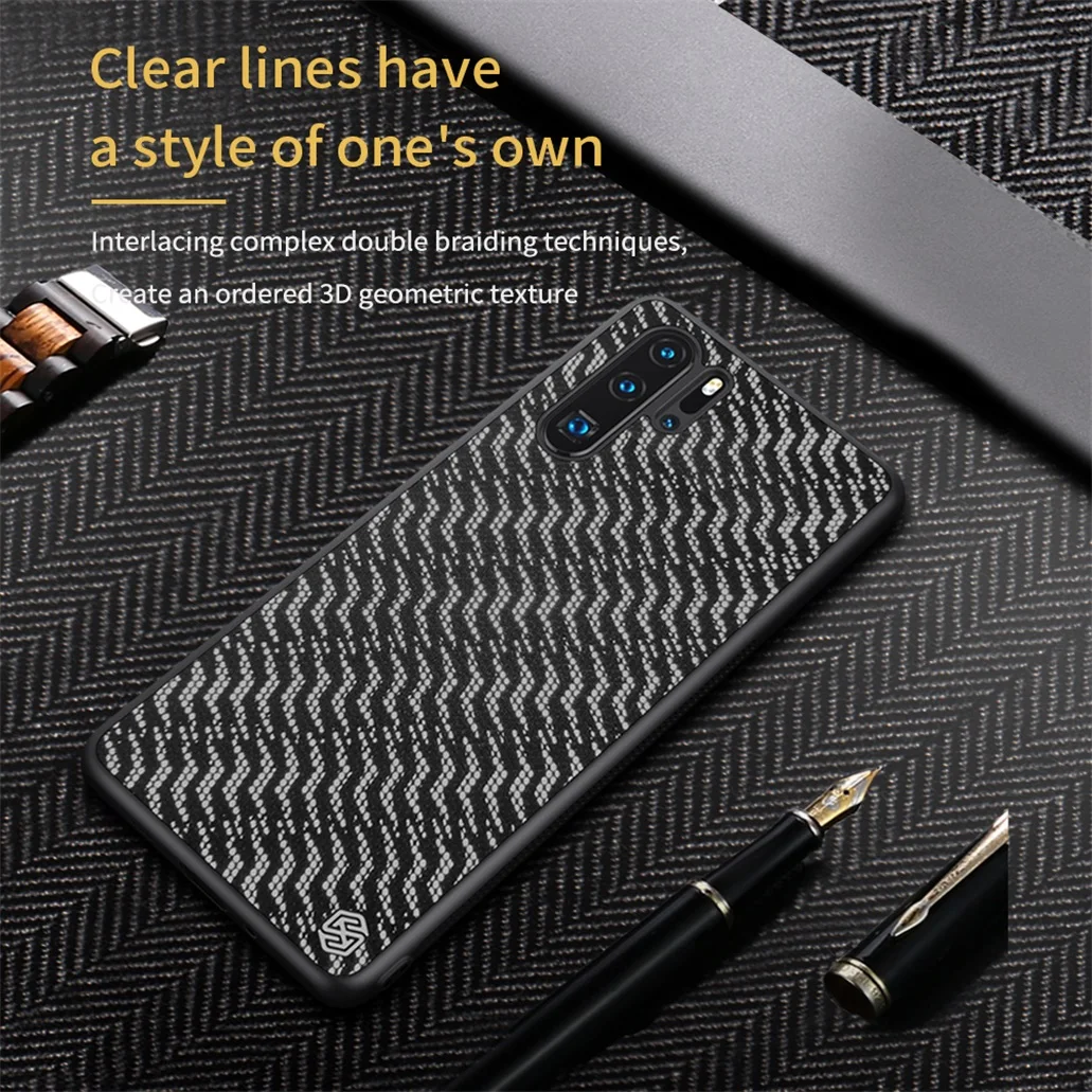 Чехол NILLKIN для Huawei P30 Pro тканый полиэстеровый сетчатый светоотражающий защитный