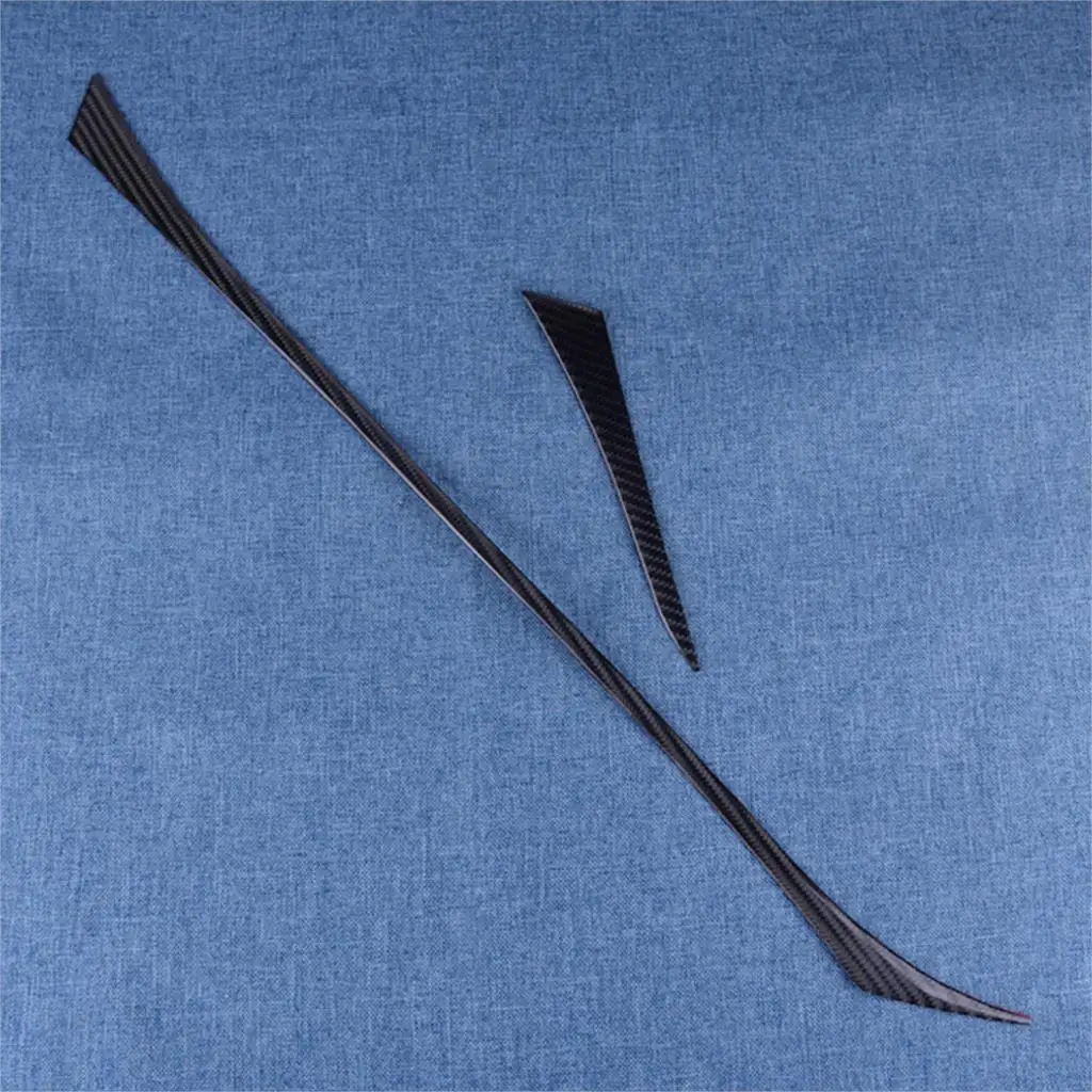 DWCX 2pcs Car Carbon Fiber Texture Dashboard Left Air Vent Side Eyebrow Decorative Right Strip Cover Trim fit for Infiniti Q50 | Автомобили