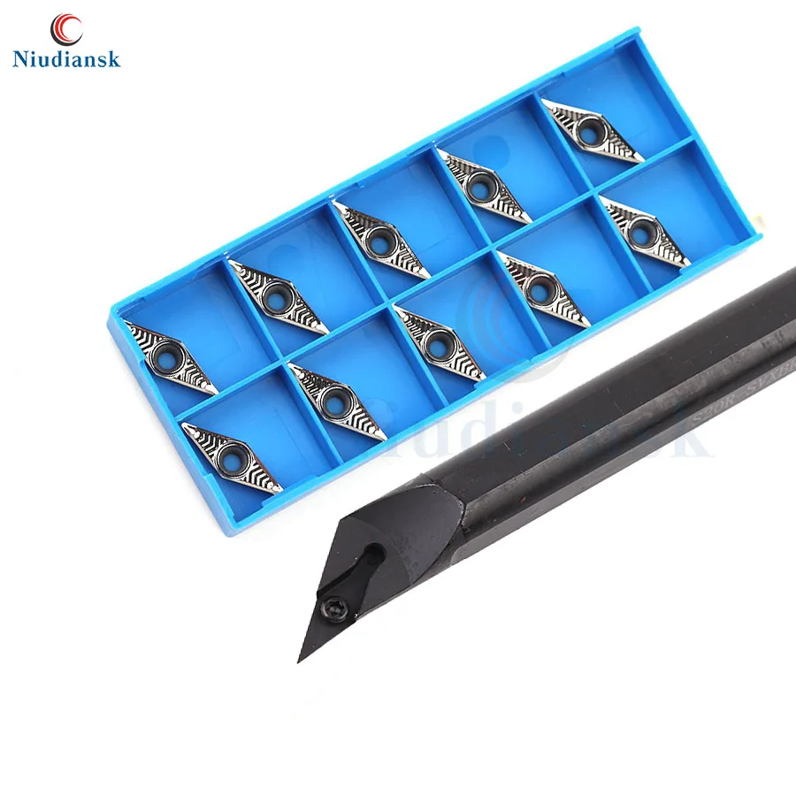 

1pc S16Q-SVXBR11 Internal Turning Tool Arbor S20R-SVXBR11 Holder SVXBL 10pcs VBGT1103 CNC Lathe Tools Carbide Inserts Lathe Suit