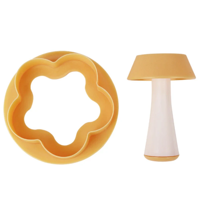 Пластик Кондитерские вскрытия пирог формы в виде раковин резак с цветочным