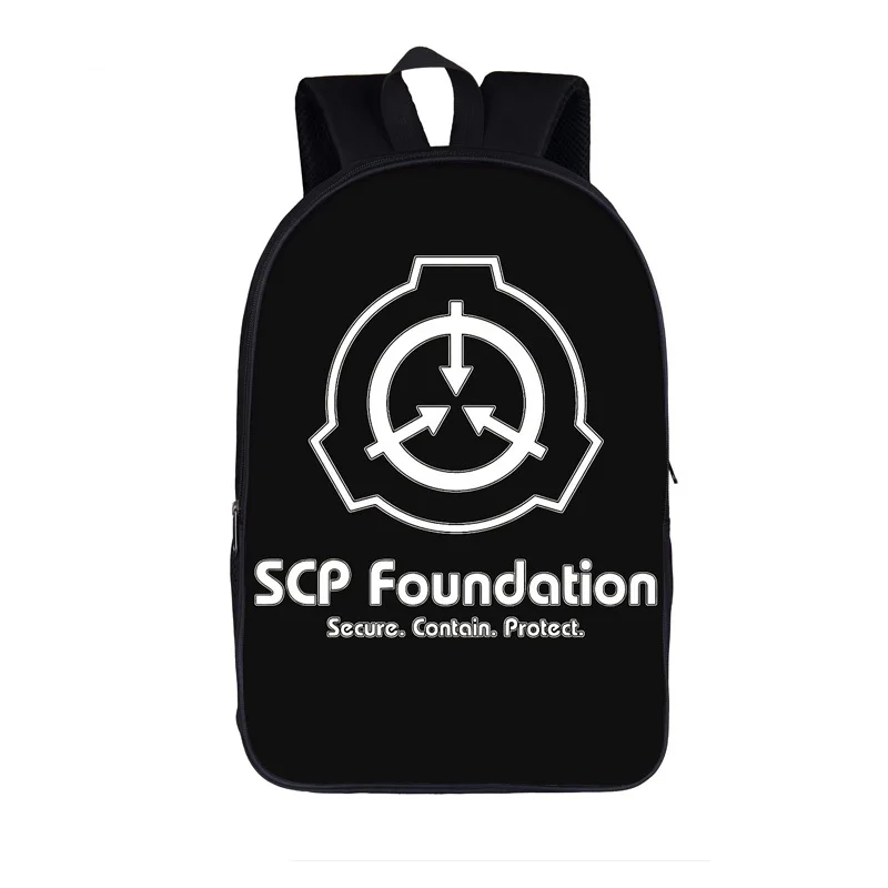

SCP Special Containment Procedures Foundation Backpack For Teenager Scp Women Men Casual Mochila Children School Bags Backpack