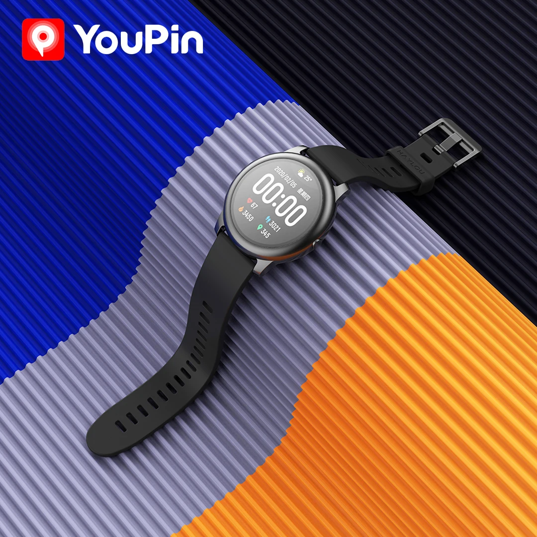 YouPin Haylou Solar LS05 спортивные часы с пульсометром сна на аккумуляторе Android iOS IP68