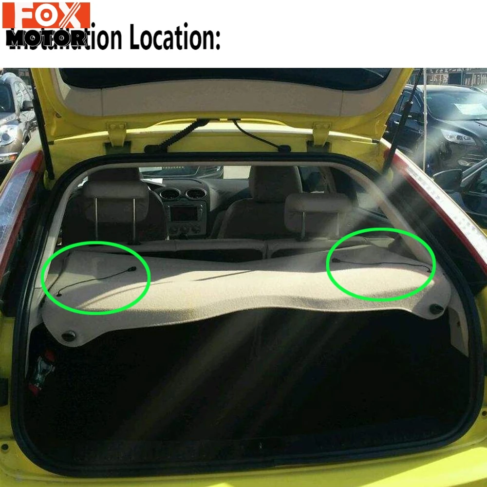 Пара для Ford Focus 2 хэтчбек MK2 2004 2011 задняя полка упаковки багаж внутренняя крышка