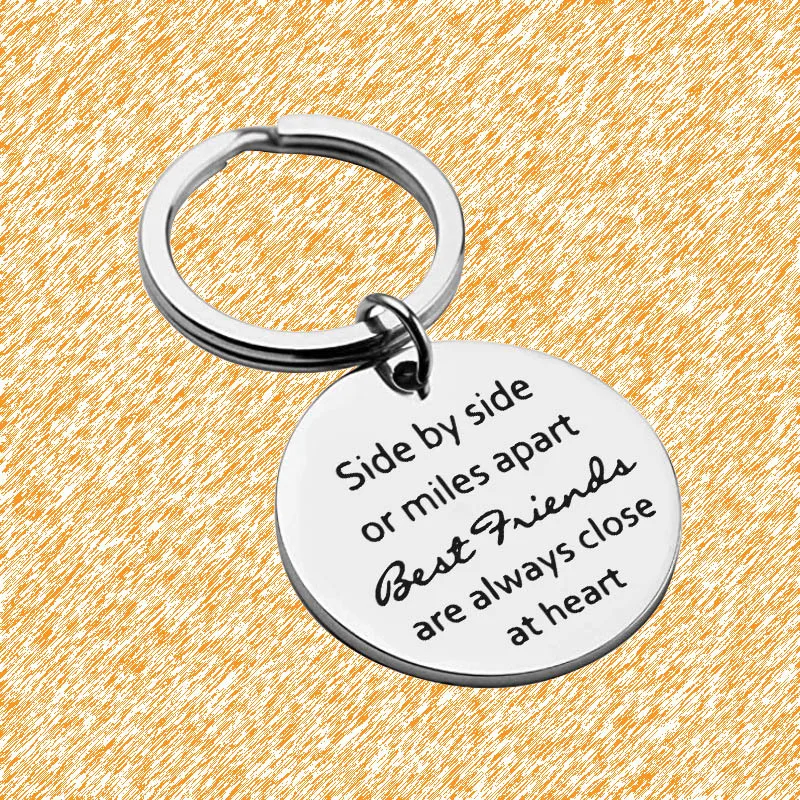 

Bestsisters Giftbestfriend Keychain Pendantbff Keychain Keyring Are Thousands Of Miles Apart Sisters Keyring Pendant