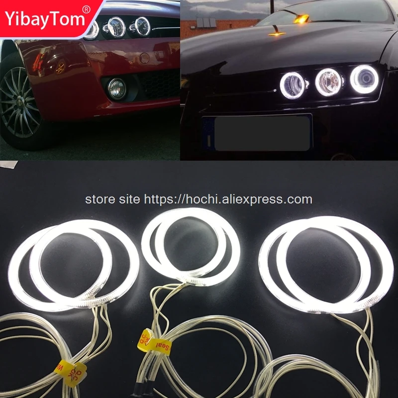 

YibayTom Excellent CCFL Angel Eyes Kit Ultra bright headlight illumination for Alfa Romeo 159 2005 2006 2007 2008 09 2010 2011