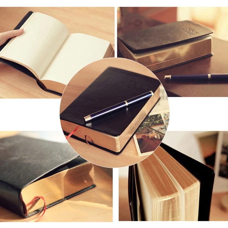 Супер толстый маленький блокнот из искусственной Библии с кожаной поверхностью