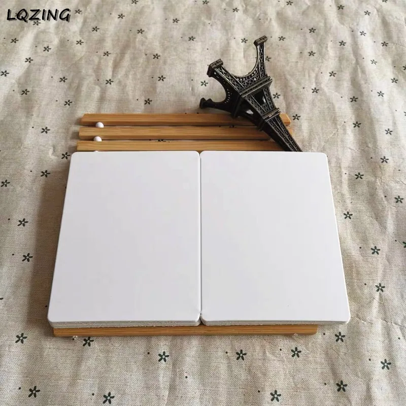 Ретро DIY Чистая крафт-бумага Пригласительные открытки крафт/черный/белый ручной