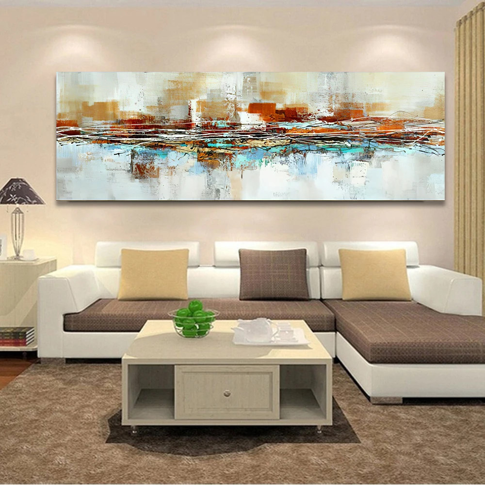 

Posters And Prints Wall Art Canvas Painting, Modern Abstract Golden Yellow Posters Pictures For Living Room Home Decor