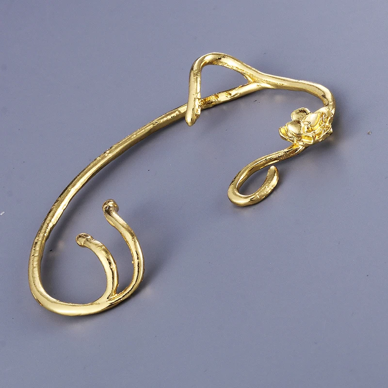 20 шт./лот Оптовая Продажа Модные золотые очаровательные серьги Красавица и