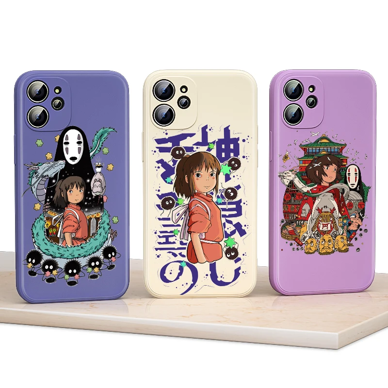 Мягкий силиконовый чехол Chihiro для Apple iPhone 14 11 8 7 6 13 12 mini XS XR SE 2020 Pro Max Plus | Мобильные