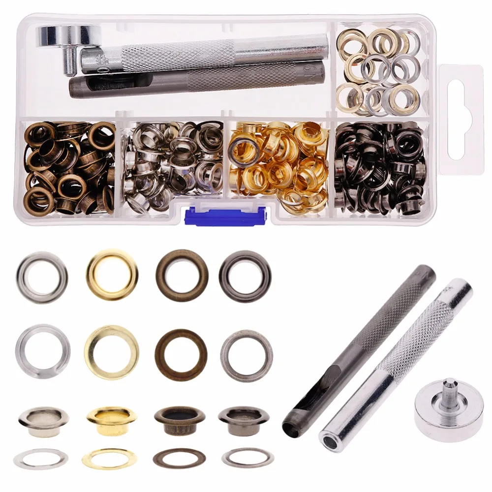 

New Arrival 200Pcs Set Leather Fixing Tool Craft Repair Snap Fastener Kit Rivets Craft Decor Tool Set #271992