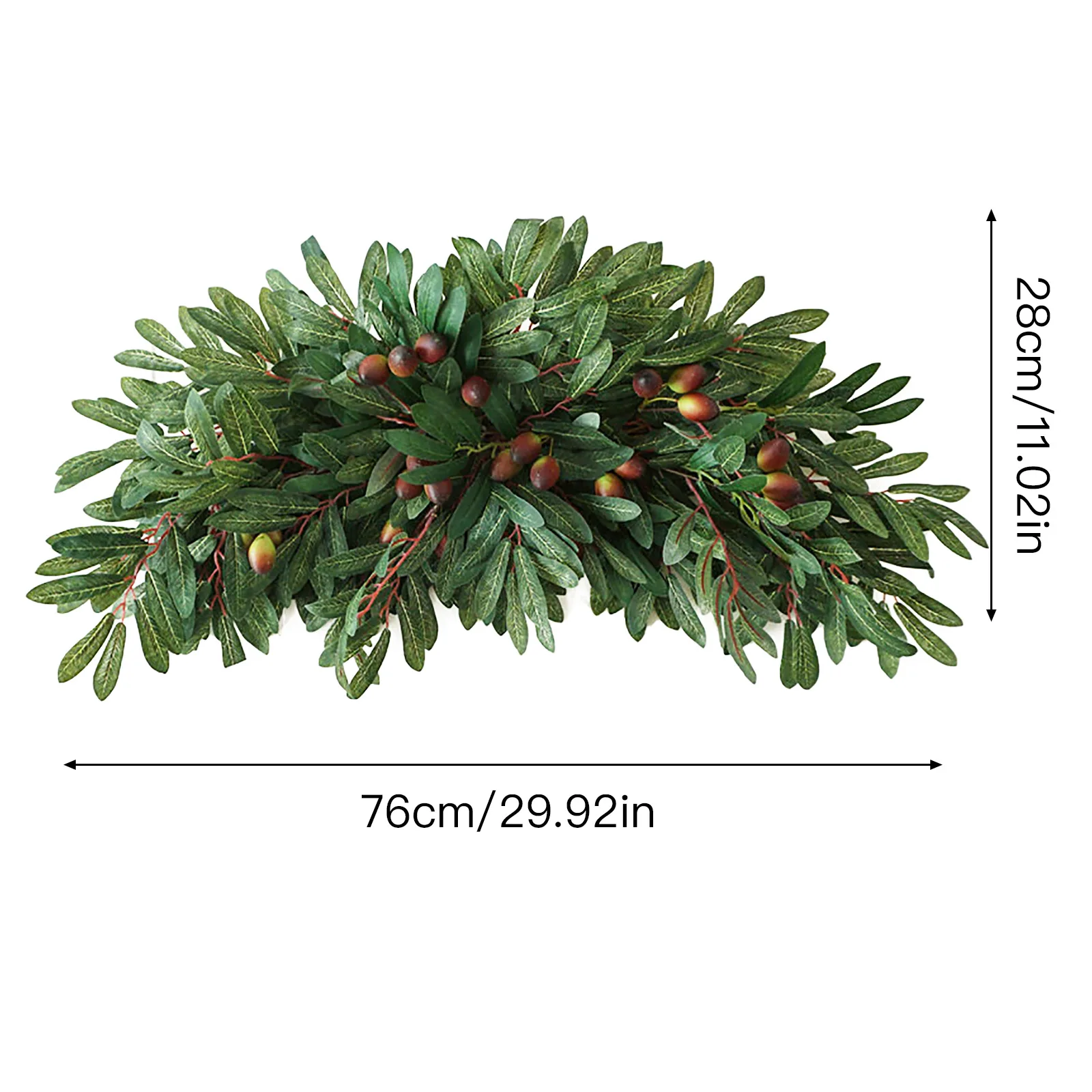 

Artificial Plant Green Garland Wall Hanging For Wedding Door Wall Decor Round Hoop Wreath Party Decoration