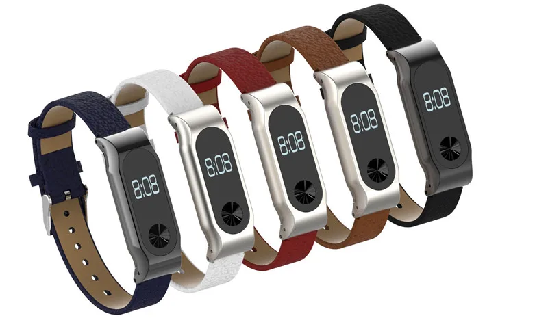 Mi Band 2 ремешок из натуральной кожи mi band 2 браслет для Xiaomi mi band 2 OLED Смарт-часы на запястье