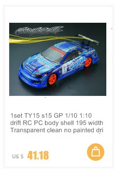 1 Набор BLITZ ER34 1/10 drift RC PC корпус 195 ширина прозрачный чистый не окрашенный drift корпус RC hsp hpi trax Tamiya