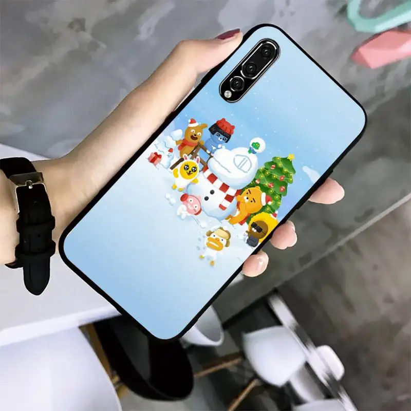 

Kakao Bear Phone Case For Huawei Mate10 20Lite 20X Mate20 30 40 Pro Nova3 4 4E 3i Nova5 5ipro Black Soft TPU Case