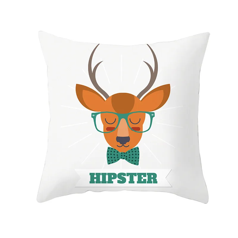 Fuwatacchi Animals Cushion Cover Printed Polyester Pillow for Home Chair Decoration Throw Pillowcases 45cmX45cm | Дом и сад