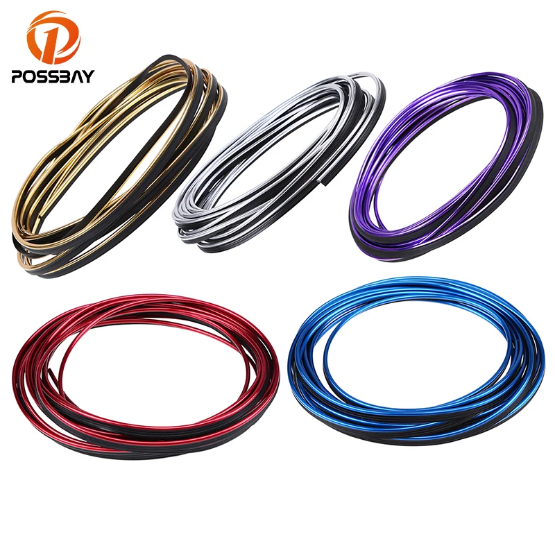 Posbay 5 м DIY декоративные гибкие полосы отделка формовочная линия