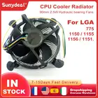 Кулер для процессора LGA 775 1150 1155 1156 90 мм, радиатор для материнской платы G41 X99 B85 B250 B7S X79 и т. д.