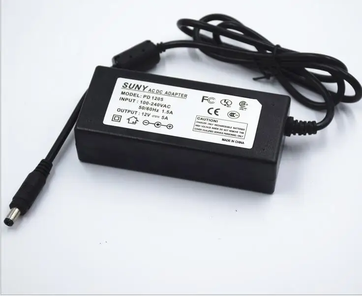 ЖК монитор 12 В 5 А адаптер переменного и постоянного тока импульсный источник