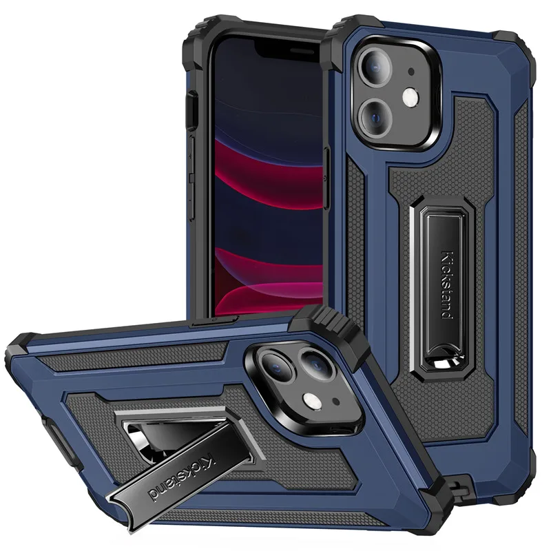 Металлический + ТПУ + ПК чехол-подставка для IPhone 12 Mini 11 Pro Max, задняя крышка для IPhone Xs Max XR X 8 7 Plus SE 2020, противоударный чехол