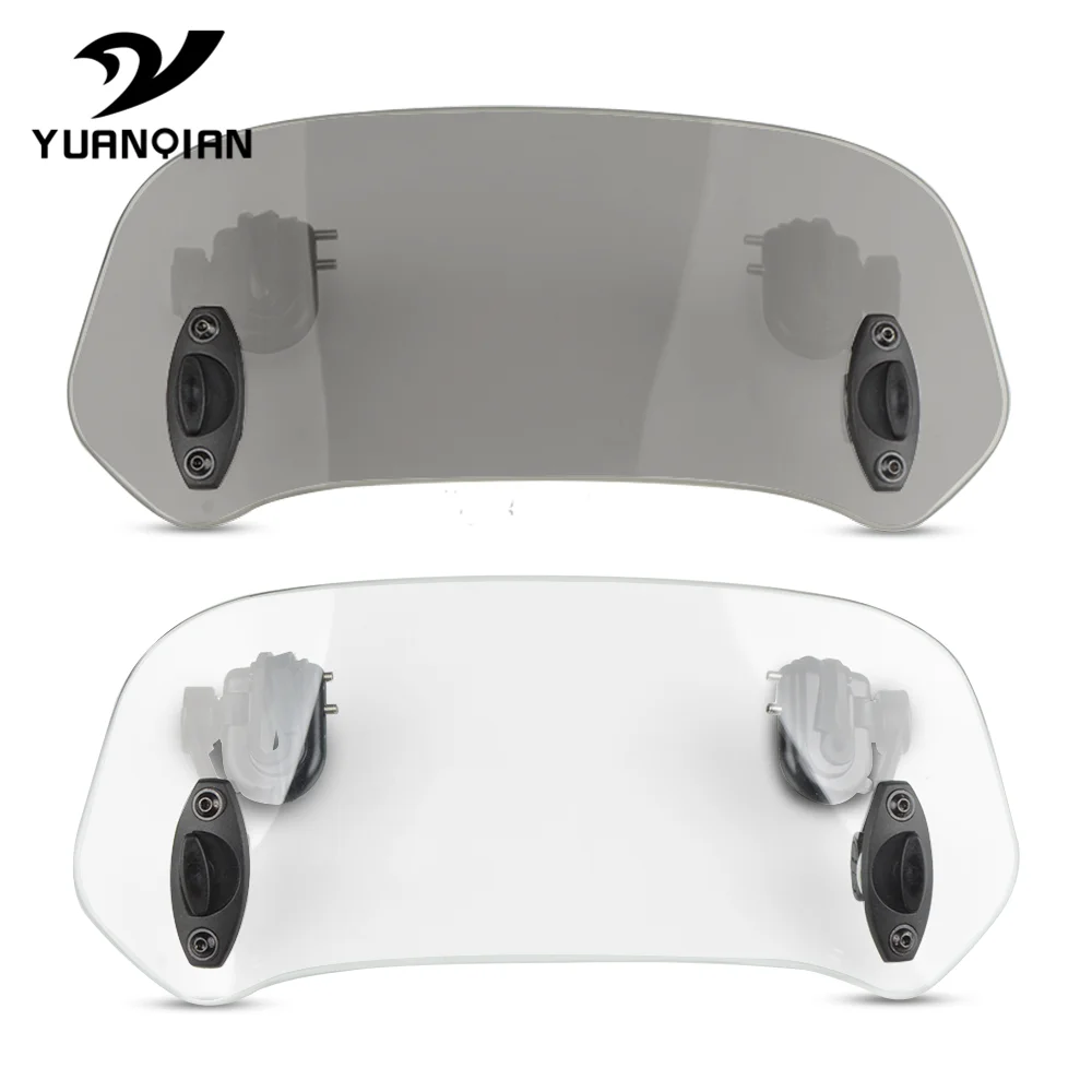 Transparent Universal Motorcycle Risen Adjustable Wind Screen Windshield Spoiler Air Deflector FOR BMW F 750 GS 850 |