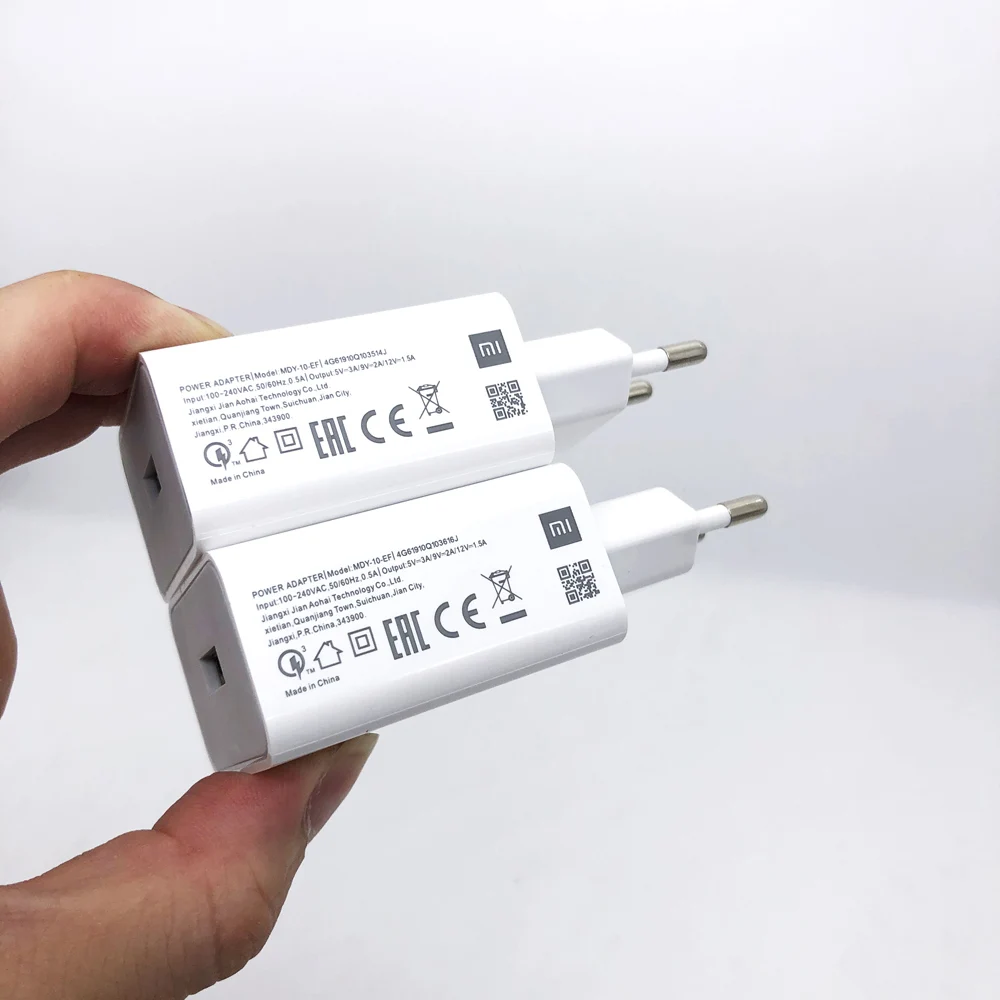

New Original MI 9SE QC3.0 Fast USB Wall Charger Micro Usb And Type C Cable Quick Charge For Mi 9 8 CC9 A3 Mix Redmi Note 7 6 5 4