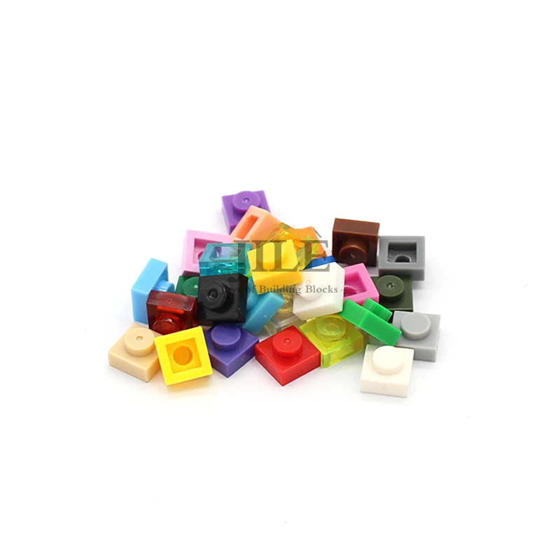 Moc плитка пластина 1x1 3024 короткая деталь Сделай Сам креативные просвечивающие