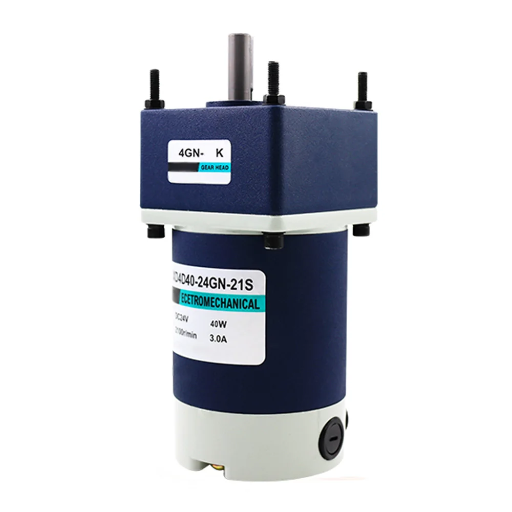 40 Вт микро Зубчатый редуктор двигатель постоянного тока 12 В 24 низкая скорость 10
