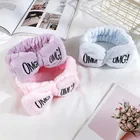 2020 Новый OMG головные повязки с буквами для макияжа Женская повязка для мытья лица милые девушки дизайнерские головные уборы аксессуары для волос
