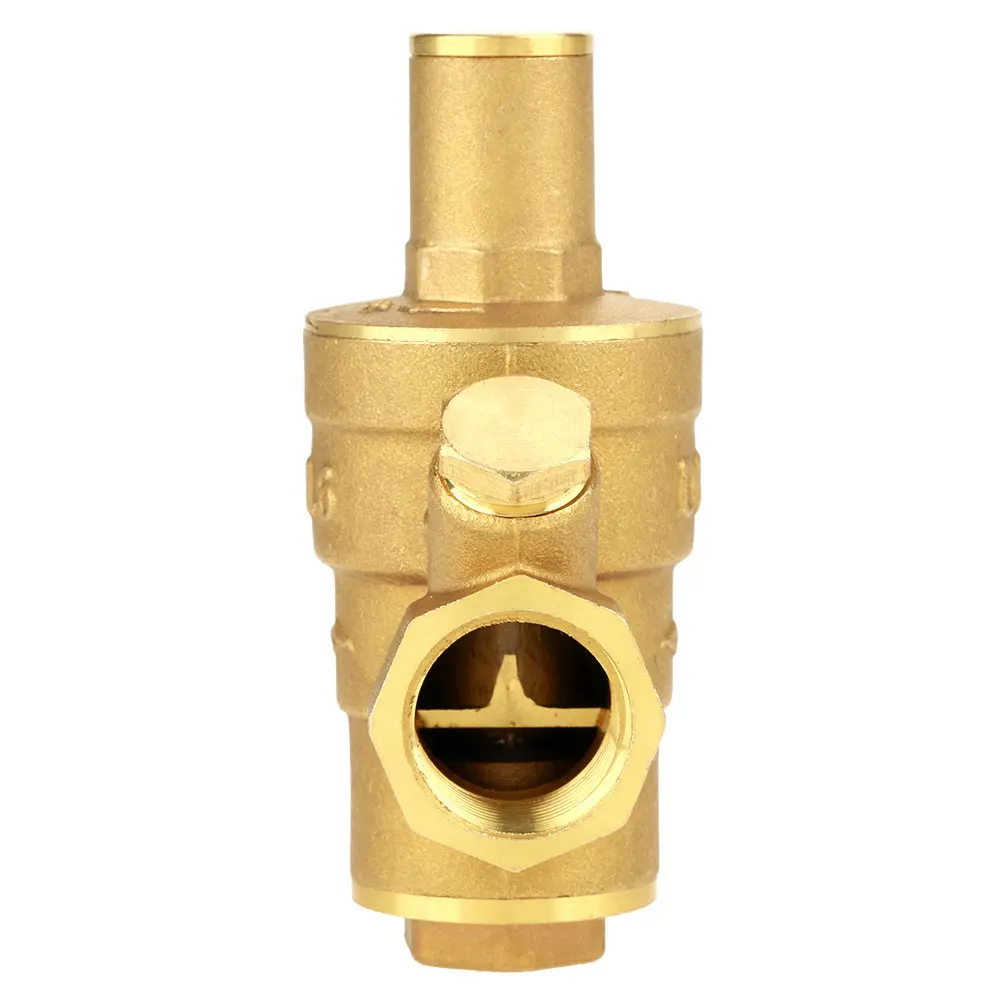 

DN15 1/2" Brass Water Pressure Reducing Maintaining Valves Regulator Adjustable Relief Valves With Gauge Meter