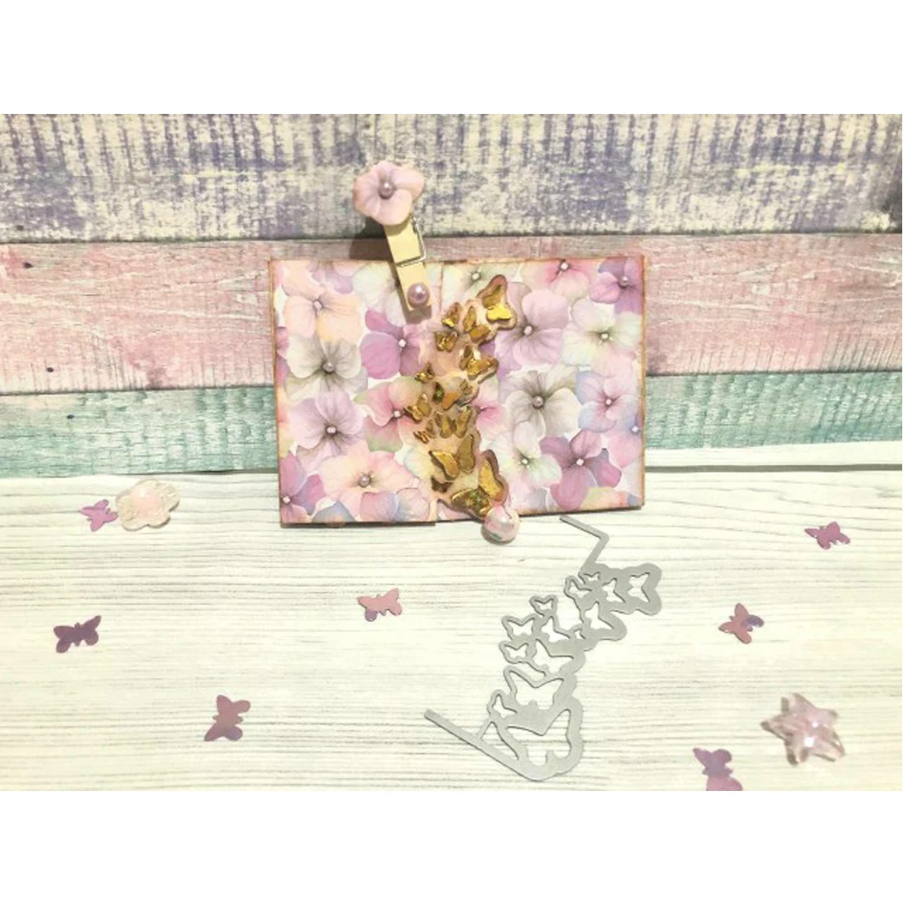 

Butterfly Edge Frame Dies Scrapbooking Cutting Dies Embossed Template for DIY Paper Album Photo Card Making Dies Cut Die