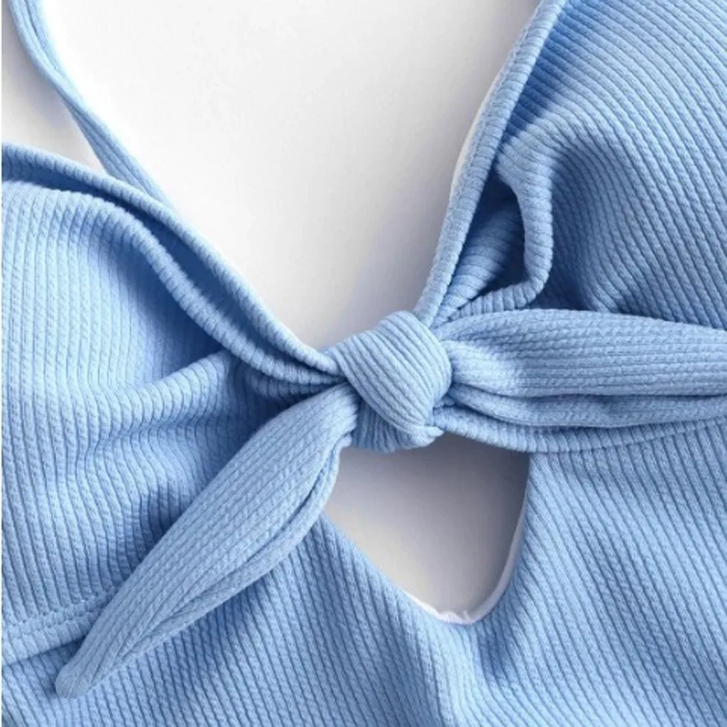 Популярный женский купальник однотонное бикини с высокой талией Цельный